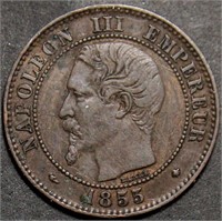 France 2 Centimes 1855BB