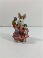 Easter Bunny Girl Resin Figurine