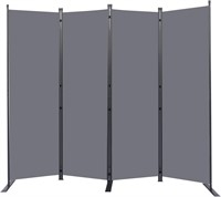 6FT Divider Screen  88' W  4 Panel- Grey