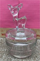 Bambi clear Crystal candy dish