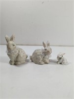 Bunny Rabbit Figurines Ceramic