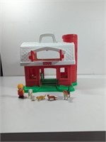 1993 Fisher Price Red Barn and Silo Toy with