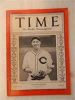 1937 Time Magazine Bob Feller Baseball