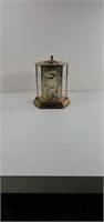Kundo Clock, German made, etched Rose glass