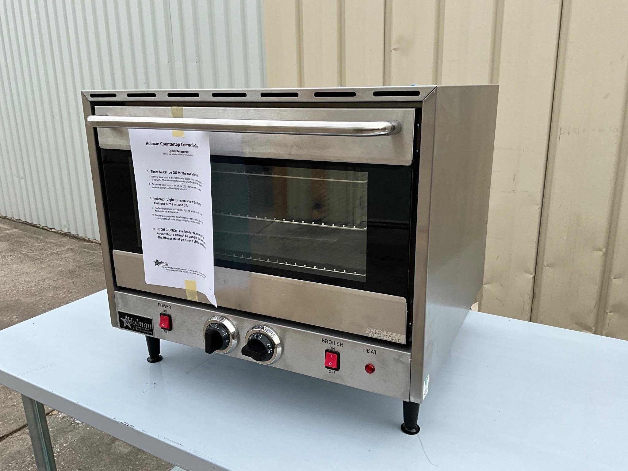 New Holman half size convection oven