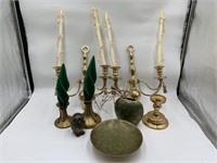 Brass Candle Sticks, Sconces, & Décor