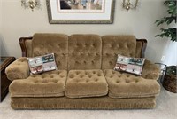 Sears Upholstered Country Gold Sofa