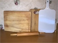 Wooden Cutting Boards, Rolling Pin, & More