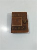 Vintage Leather Card Case With Cards