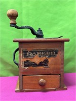 Antique Parker Coffee Grinder, Dovetailed