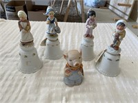 Collection of ceramic bells