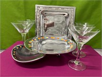 Carnival Style Stainless Bowl, Plate, & Platter++