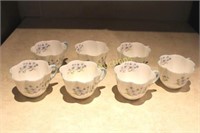 7X Shelley "Blue Rock" Dainty Cups only