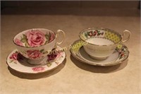 2 Aynsley Cups & Saucers