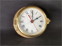 Schatz Quartz Brass Mariner Clock