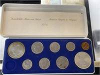 FDC set Belgique Coins 1976