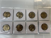 8 US dollar coins