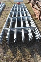 6 bar galvanized continuos fence panels
