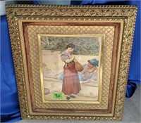 Framed Middle Eastern Painting Signed Thumann