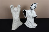 Pair of Ghosts (Left 10.25" Tall, Right 11.5" Tall