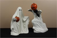 Pair of Ghosts (Left 9.5" Tall, Right 10.5" Tall)