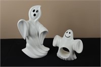 Pair of Ghosts (Left 8.5" Tall, Right 5" Tall)