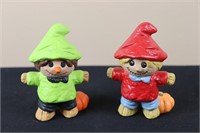 Pair of Scarecrows (4.5" Tall)