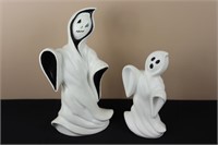 Pair of Ghosts (Left 11.75" Tall, Right 8.25" Tall