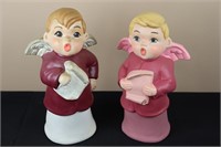 Pair of Singing Angels (10.5" Tall)