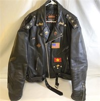*Interstate Vietnam Veteran Leather Jacket Men's