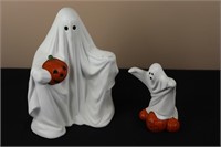 Pair of Ghosts (Left 9.5" Tall, Right 5.5" Tall)