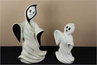 Pair of Ghosts (Left 11.5" Tall, Right 8.5" Tall)