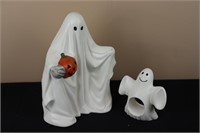 Pair of Ghosts (Left 9.5" Tall, Right 5.25" Tall)