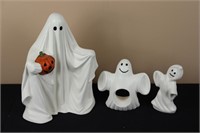 Set of 3 Ghosts (Left 9.5" Tall, Middle 5.25" Tall