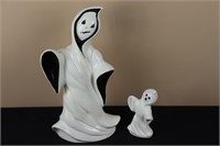 Pair of Ghosts (Left 11.5" Tall, Right 4.5" Tall)