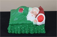 Santa Claus Sleeping Trinket Dish (5.5" Tall)