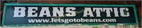 Beans Attic Wooden Sign. 10 Ft Long X 20" Tall