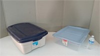 2 RUBBERMAID-DURATOTE 11.3GL. & KEEPERS 28QT