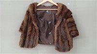 REAL AUTHENTIC MINK FUR STOLE SIZE MED.-LG.