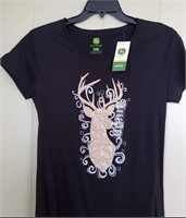 NEW * LADIES LARGE JOHN DEERE - DEER SHIRT