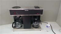 BUNN 3 BURNER COFFEE MAKER HEATS UP