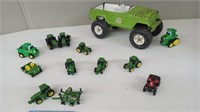 JOHN DEERE TRACTORS & TONKA METAL JEEP