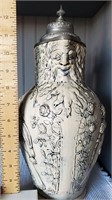 ANTIQUE LARGE 13" OLD MAN OF THE NORTH  PITCHER!