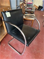Ludwig Mies van der Rohe Style Accent Chair