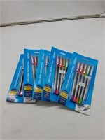 5 glide ball point pens