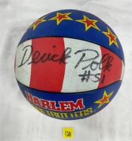 Fab Vtg Harlem Globetrotters Signed Derick Polk#51