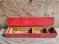 Red Wooden Tool box