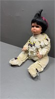 Native American Porcelain Doll