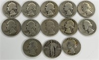 13 - Silver Quarters (90%)