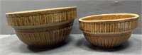 2 - Vintage Ransbottom Mixing Bowls
